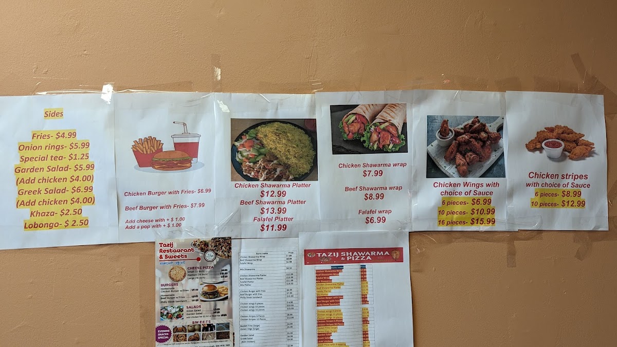 TAZIJ SHAWARMA AND PIZZA Menu - Image 4
